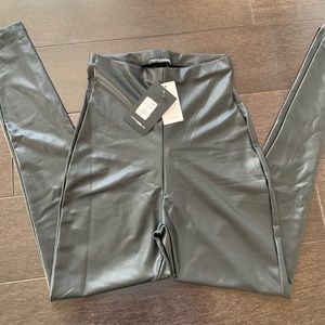 Black Leather Leggings